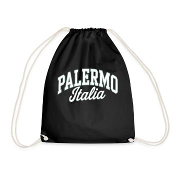 Palermo - Italien - Turnbeutel - Schwarz - Vorne