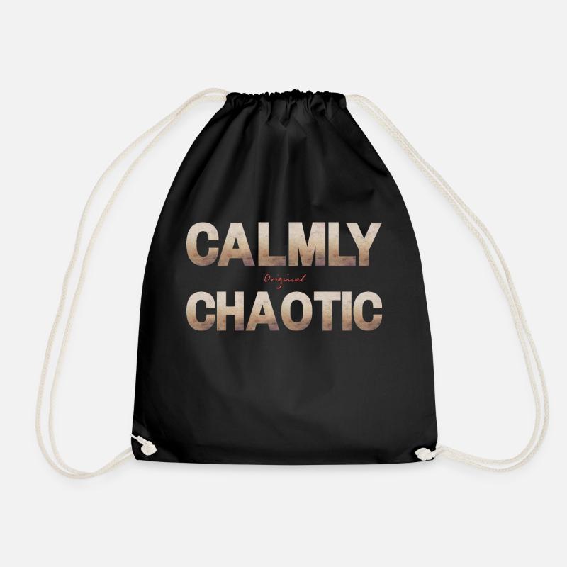 Calmy Chaotic - Turnbeutel - Schwarz