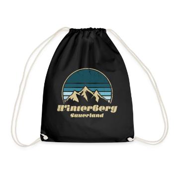 Winterberg Hiking Ski Holiday - Drawstring Bag - black - Front