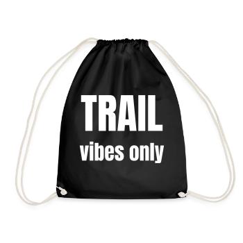 For hikers only the path - Drawstring Bag - black - Front
