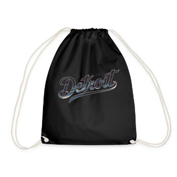 WELCOME TO DETROIT - Drawstring Bag - black - Front