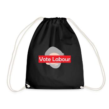 Vote Labour / Jeremy Corbyn - Drawstring Bag - black - Front