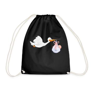 baby337 - Drawstring Bag - black - Front