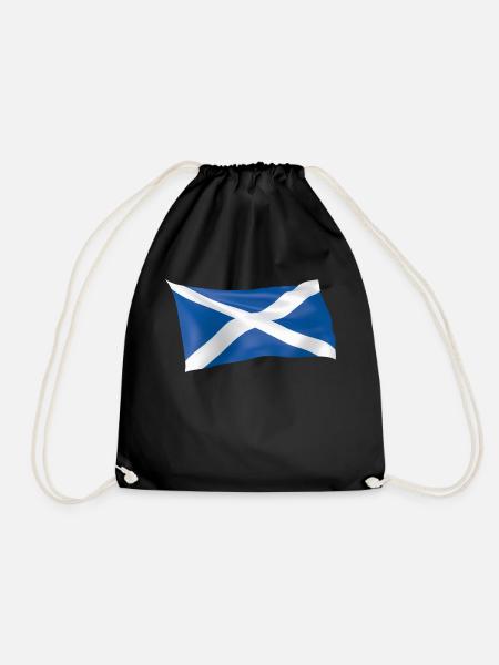 Schottische Flagge für Schottland - Turnbeutel - Schwarz