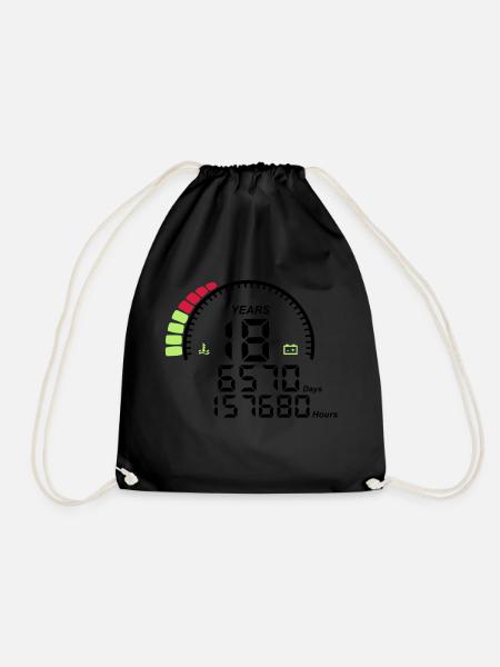 compteur anniversaire years ans 18 - Sac de sport léger - noir