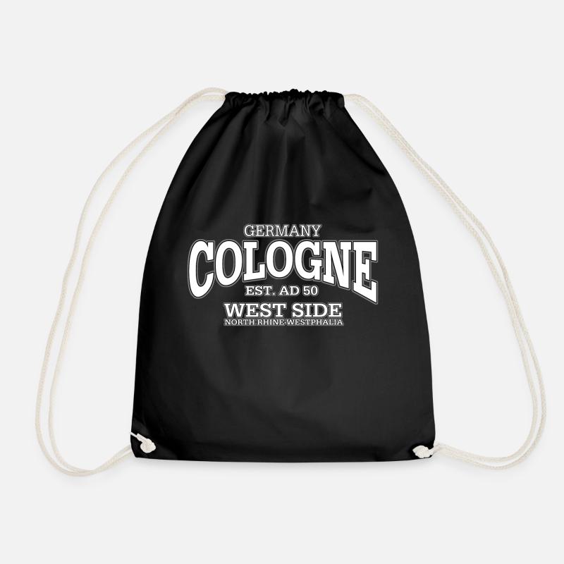 Cologne white - Turnbeutel - Schwarz