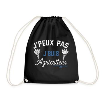 J'suis agriculteur cadeau - Sac de sport léger - noir - Devant