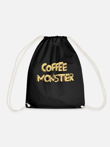 textcoffee_monster - Turnbeutel - Schwarz