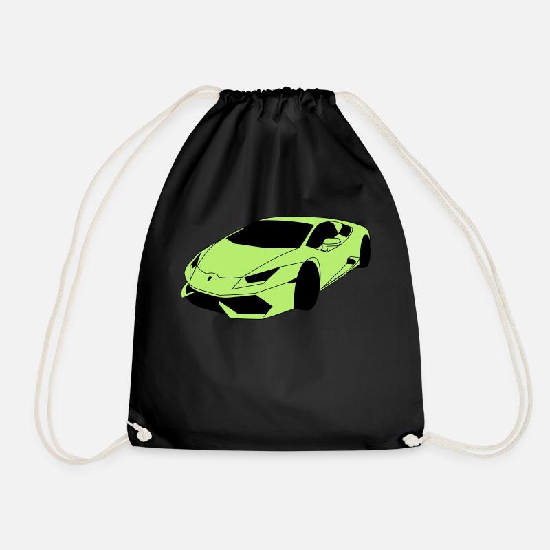 Lambo Sportwagen - Turnbeutel - Schwarz
