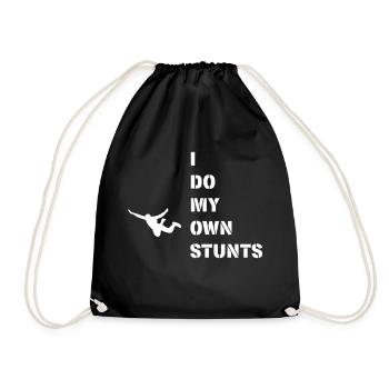 I do my own stunts, Jump! - Turnbeutel - Schwarz - Vorne