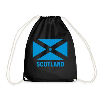 Scotland_logo1 - Drawstring Bag - black - Front