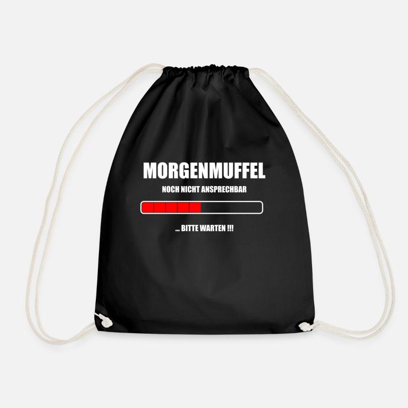 Morgenmuffel Loading - Turnbeutel - Schwarz