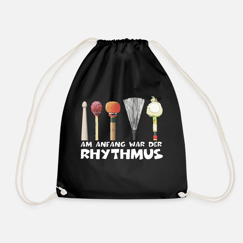 Rhythmussto cke - Turnbeutel - Schwarz