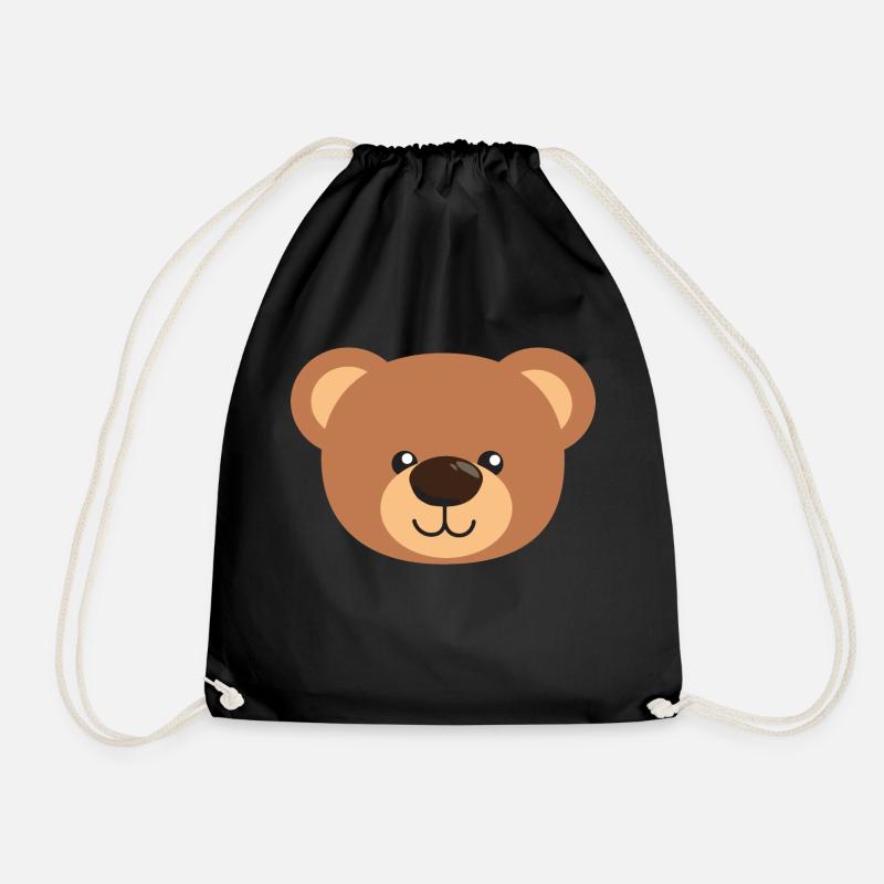 Teddybär - Turnbeutel - Schwarz
