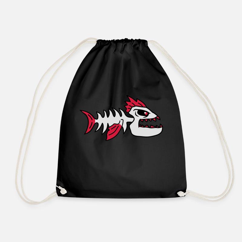 Fish Bone Punk Monster - Turnbeutel - Schwarz