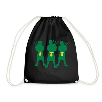 Bagpiper Team - Turnbeutel - Schwarz - Vorne