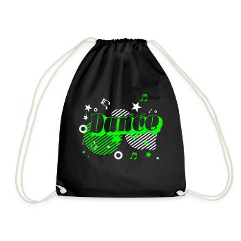 danse folle - Sac de sport léger - noir - Devant