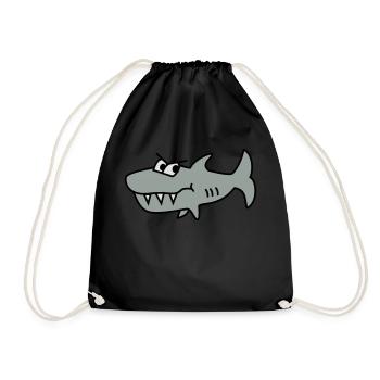 Requin - Sac de sport léger - noir - Devant