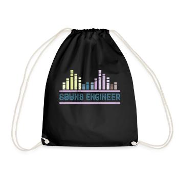 ingénieur du son - ingénieur du son - Sac de sport léger - noir - Devant