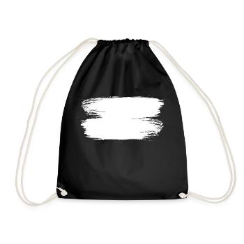 coup de pinceau fond Distressed traits - Sac de sport léger - noir - Devant