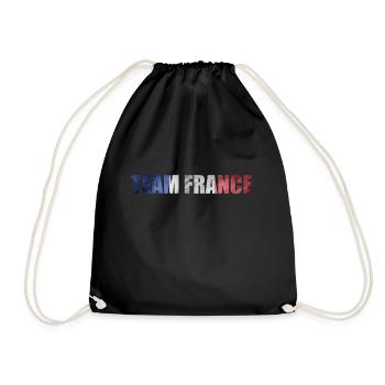 Team Frankreich - Turnbeutel - Schwarz - Vorne