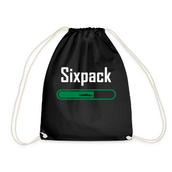 Sixpack loading - Turnbeutel - Schwarz - Vorne