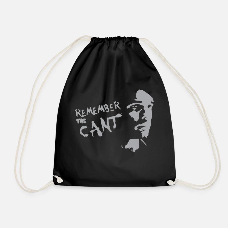remember the cant - Drawstring Bag - black