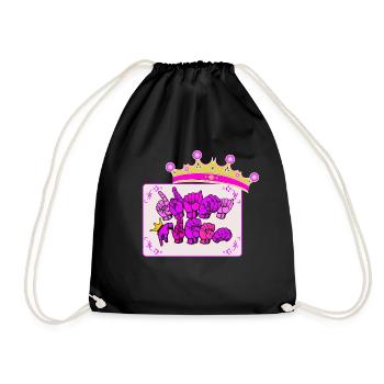 DRAMA Queen - Langue des signes - dgs-streetwear - Sac de sport léger - noir - Devant