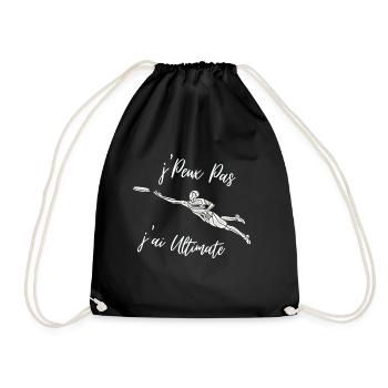 j'peux pas, j'ai ultimate - Sac de sport léger - noir - Devant