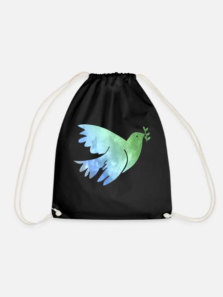 Colombes de paix Paix Paix Paix dans le monde Amour - Sac de sport léger - noir