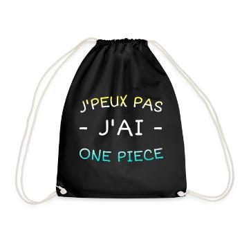 Je peux pas j'ai One Piece - Sac de sport léger - noir - Devant