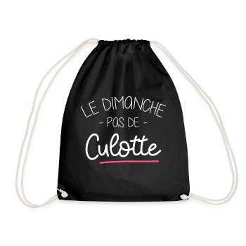 Pas de culotte Cadeau femme humour personnalisé - Sac de sport léger - noir - Devant