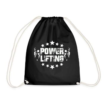 Power Lifting Musculation Sport cadeau - Sac de sport léger - noir - Devant