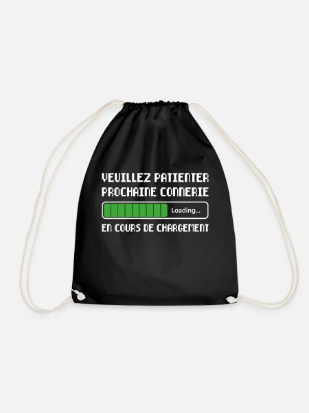 Prochaine Connerie En Cours De Chargement Cadeau - Sac de sport léger - noir