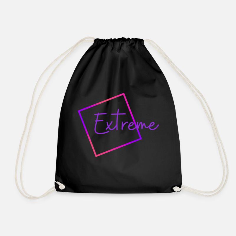 Extreme - Drawstring Bag - black