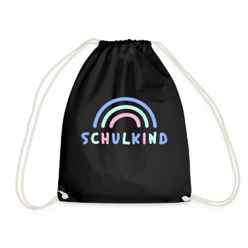 Schulkind - Turnbeutel - Schwarz - Vorne