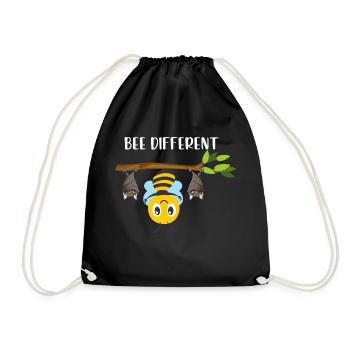 Bee Different Honey Bee With Bats - Turnbeutel - Schwarz - Vorne
