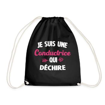 Je Suis Une Conductrice Qui Déchire - Sac de sport léger - noir - Devant