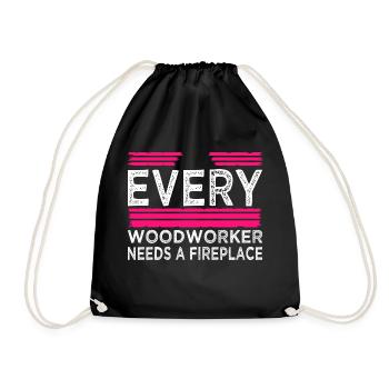 quote funny craftsmen design tools best forestry - Drawstring Bag - black - Front