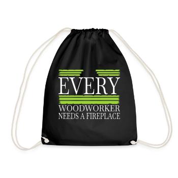 abatteur d’arbres humour geek drôle d’artisans design - Sac de sport léger - noir - Devant
