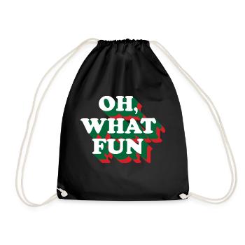 FUN - Turnbeutel - Schwarz - Vorne