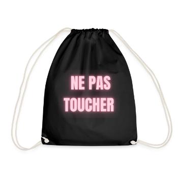 Ne Pas Toucher - Sac de sport léger - noir - Devant