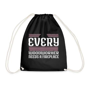 union carpenter axes cool gift idea - Turnbeutel - Schwarz - Vorne