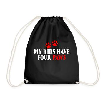 Mes enfants ont quatre pattes 4 - Sac de sport léger - noir - Devant