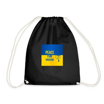 T-shirt Paix pour l’Ukraine - Sac de sport léger - noir - Devant