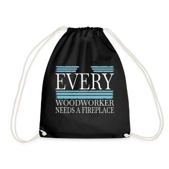 cadeau d’anniversaire drôles dictons charpentier cool - Sac de sport léger - noir - Devant