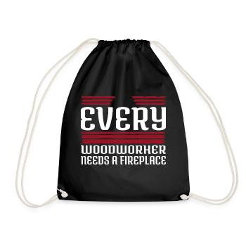 blague charpentier travail tshirts charpentier drôle - Sac de sport léger - noir - Devant