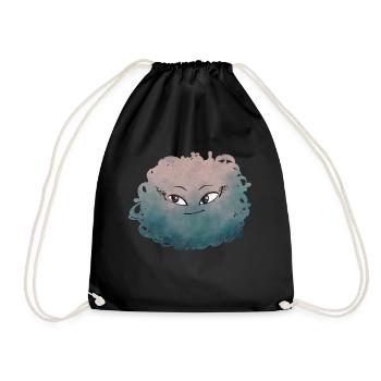 Little Pelota Monster n°7 - Drawstring Bag - black - Front