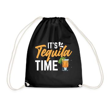 Its Tequila Time - Turnbeutel - Schwarz - Vorne