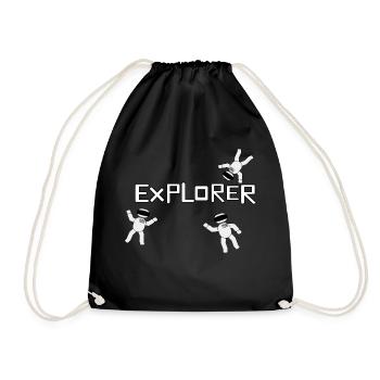 Explorer - Turnbeutel - Schwarz - Vorne